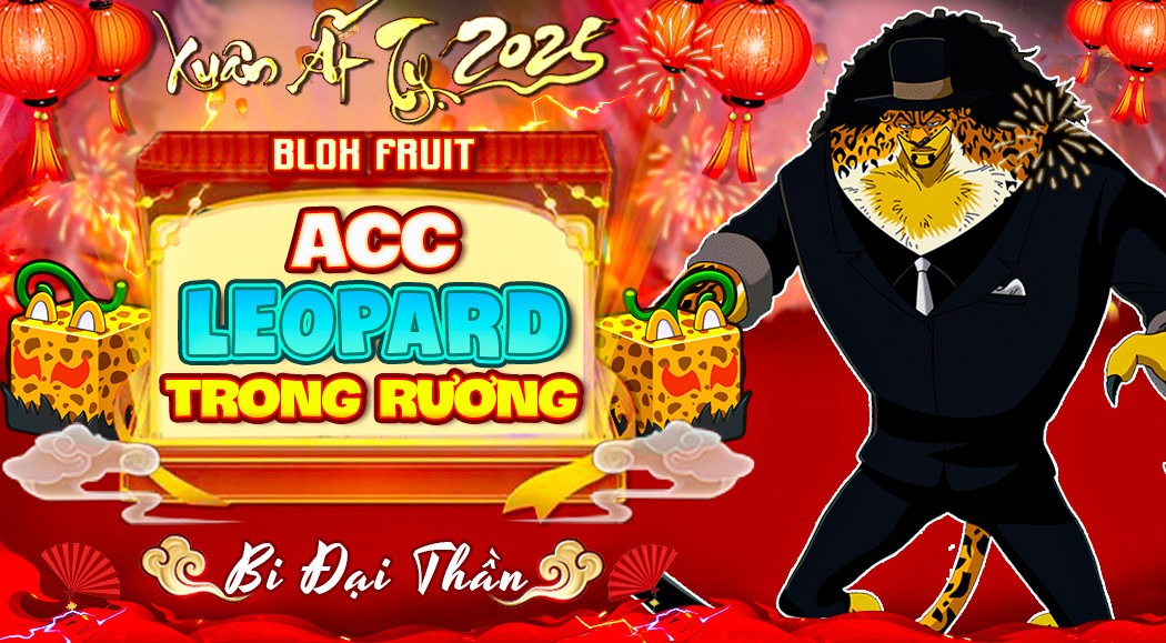 Acc 100% Leopard Rương - God Human